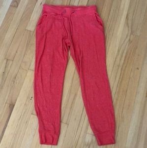 pink/coral sweatpants